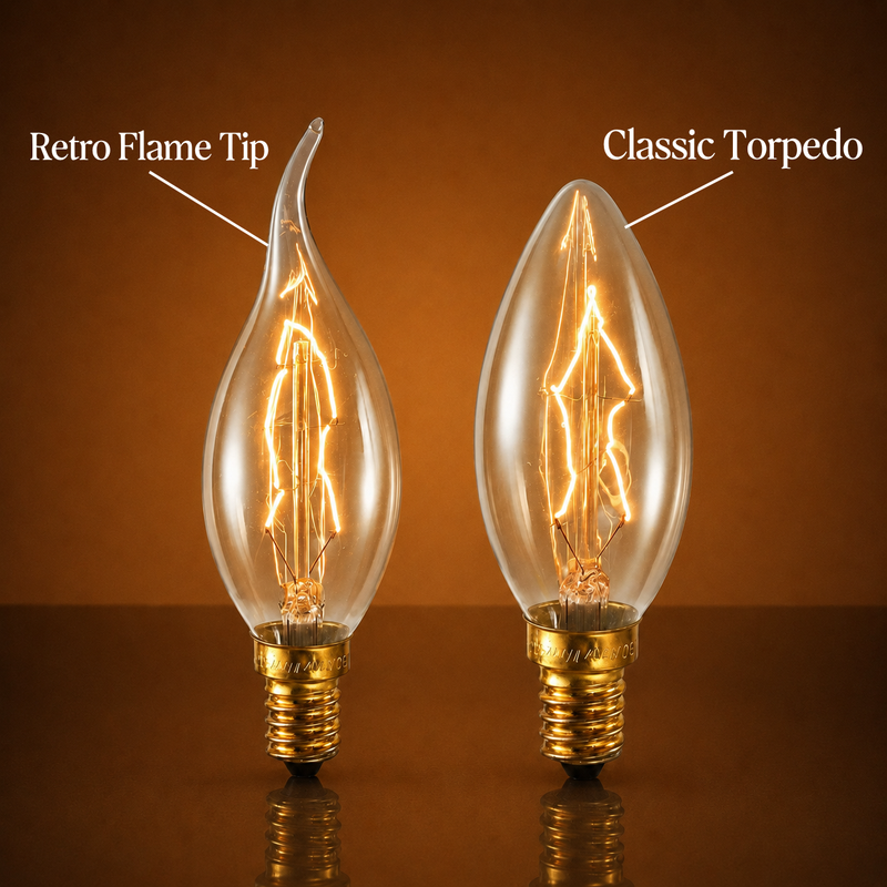Strainless Incandescent Bulb for Chandeliers