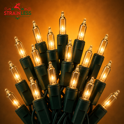 Strainless Incandescent Christmas Lights