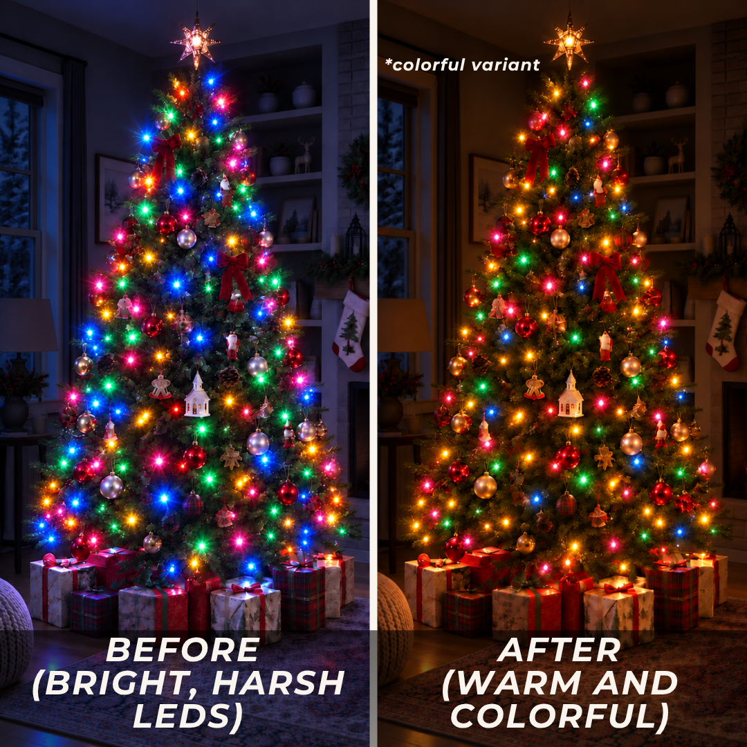 Strainless Incandescent Christmas Lights