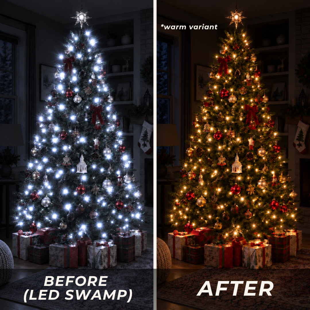 Strainless Incandescent Christmas Lights